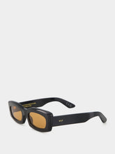 Retrosuperfuture Black Zaga Refined Rectangular Sunglasses