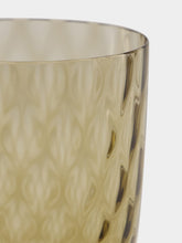 Nasonmoretti Brown Optic Twisted Idra Water Glass