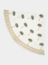 Les Ottomans Handprinted Round Cotton Tablecloth