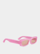 Retrosuperfuture Zaga Pink Rectangular Sunglasses