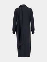 Paula Irys Black Wrap Dress with Collar Tie