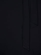 Paula Irys Black Wrap Dress with Collar Tie