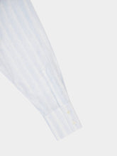 Paula Isoetes Linen Striped Shirt with Embroidery