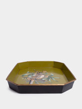 Les Ottomans Hand-Painted Bird Iron Tray