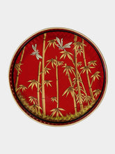 Les Ottomans Flora Iron Tray Bamboo 26cm