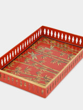 Les Ottomans Flora iron tray Bamboo 23cm