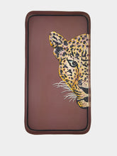 Les Ottomans Handpainted Left Leopard Tray