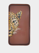 Les Ottomans Handpainted Right Leopard Tray