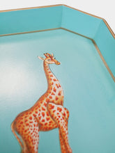 Les Ottomans Fauna Iron Tray Giraffe 43cm