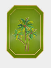 Les Ottomans Handpainted Palm Trees Tray