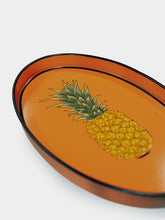 Les Ottomans Pineapple Handpainted Iron Tray