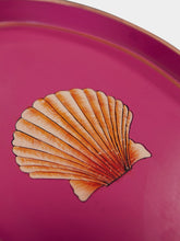 Les Ottomans Flora iron tray Shell 33cm