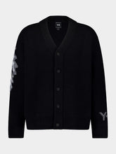 Y-3 Black Graphic Knit Cardigan