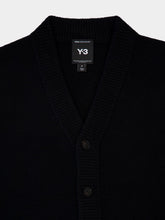 Y-3 Black Graphic Knit Cardigan