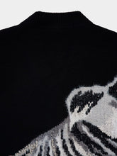 Y-3 Black Graphic Knit Cardigan