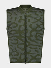 Y-3 Khaki Green Zip-Up Vest