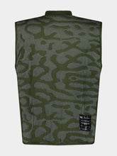 Y-3 Khaki Green Zip-Up Vest