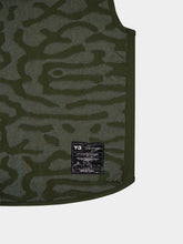 Y-3 Khaki Green Zip-Up Vest