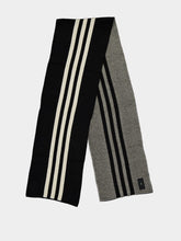 Y-3 Black 3-Stripe Classic Scarf