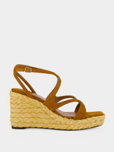 Jimmy Choo Ayla 85 Tan Suede Wedges