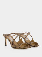 Jimmy Choo Anise 75 Kigali Snake Print Mules
