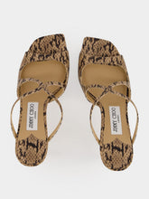 Jimmy Choo Anise 75 Kigali Snake Print Mules
