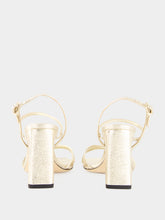Jimmy Choo Platinum Elsy 85 Metallic Sandals
