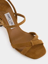 Jimmy Choo Elsy Block Heel 85 Toffee Suede Sandals