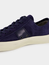 Tom Ford Navy Suede Cambridge Sneakers