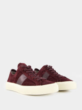 Tom Ford Burgundy Suede Cambridge Sneakers