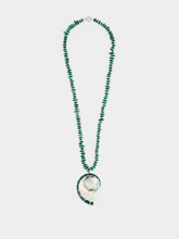 Julietta Green Malachite Tortugas Shell Necklace