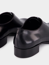 Tom Ford Black Burnished Leather Elkan Lace Up