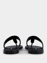Tom Ford Black Smooth Leather Sandals