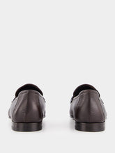 Tom Ford Brown Grain Leather Twisted Band Loafers