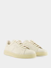 Tom Ford Cream Warwick Grain Leather Sneakers