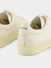 Tom Ford Cream Warwick Grain Leather Sneakers