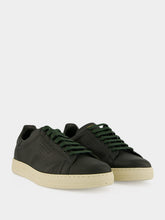 Tom Ford Pine Green Warwick Leather Sneakers