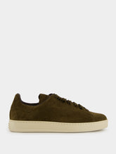 Tom Ford Olive Green Suede Warwick Sneakers