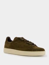 Tom Ford Olive Green Suede Warwick Sneakers