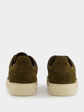 Tom Ford Olive Green Suede Warwick Sneakers
