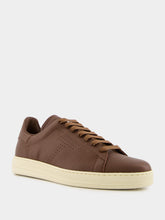 Tom Ford Brown Soft Grain Leather Warwick Sneaker