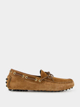 Tom Ford Dark Whiskey Suede Rod Driver Moccasins