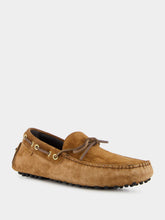 Tom Ford Dark Whiskey Suede Rod Driver Moccasins