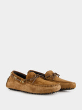 Tom Ford Dark Whiskey Suede Rod Driver Moccasins