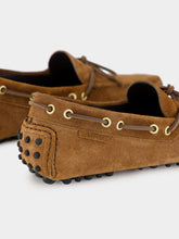 Tom Ford Dark Whiskey Suede Rod Driver Moccasins