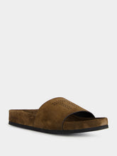 Tom Ford Brown Wicklow Suede Slides