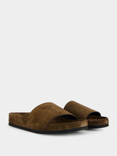 Tom Ford Brown Wicklow Suede Slides