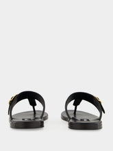 Tom Ford Black Brighton Buckle Leather Sandals