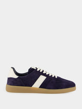 Tom Ford Deep Navy Suede Low-Top Sneakers