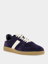 Tom Ford Deep Navy Suede Low-Top Sneakers